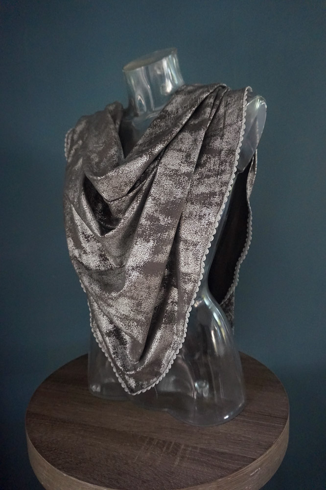 rok Cornwall Metalen lijn Sjaal | Zilver - Goudenlaantje